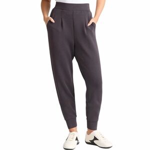 AVIA Black Scuba Knit Pleated Joggers with Pockets
